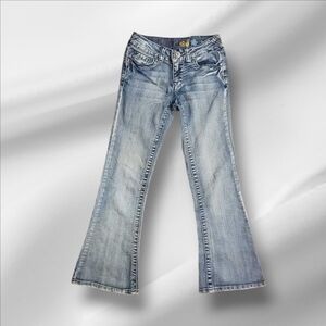 Vintage Mudd Girl's Flare Leg Blue Denim Jeans